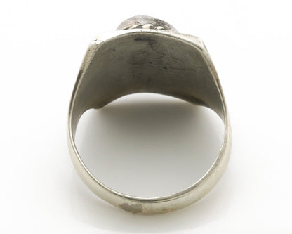 Navajo Ring .925 Silver Natural Turquoise Handmade Native American Artist C.80s