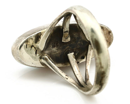 Navajo Ring .925 Silver Arizona Turquoise Native American Artist C80s