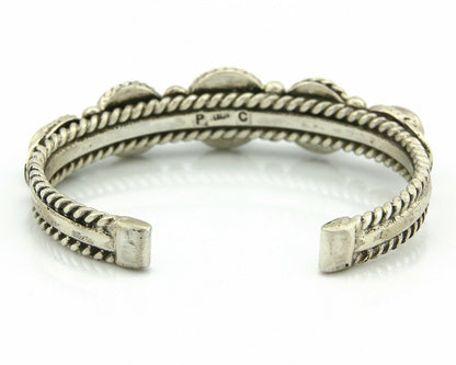Navajo Bracelet .925 Silver Southwest Turquoise Cuff Artist PC C.80's