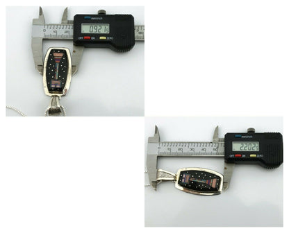 Navajo Handmade Inlaid Kachina Pendant .925 Silver Artist Signed FL C.80's