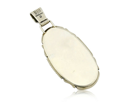 C. 1980 Navajo Artist Begay Landers Natural Mined Variscite .925 Pendant