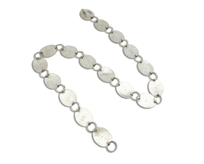 Hopi Concho Belt .925 SOLID Sterling Silver Signed Casey Cuch Overlay C.80's