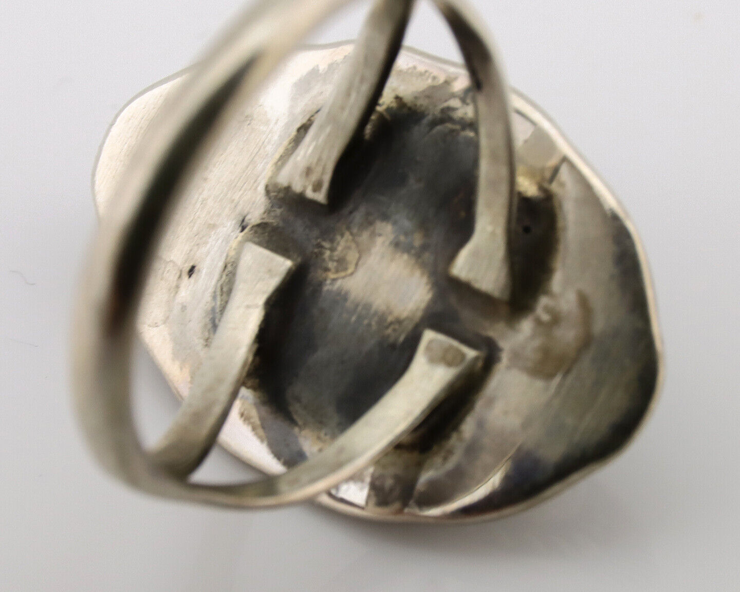 Navajo Ring .925 Silver Turquoise Mountain Native American Artist C.1980's