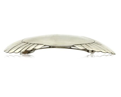 Navajo Hair Clip Barrette .925 Silver Hand Stamped Artist Signed C Montoya C80s