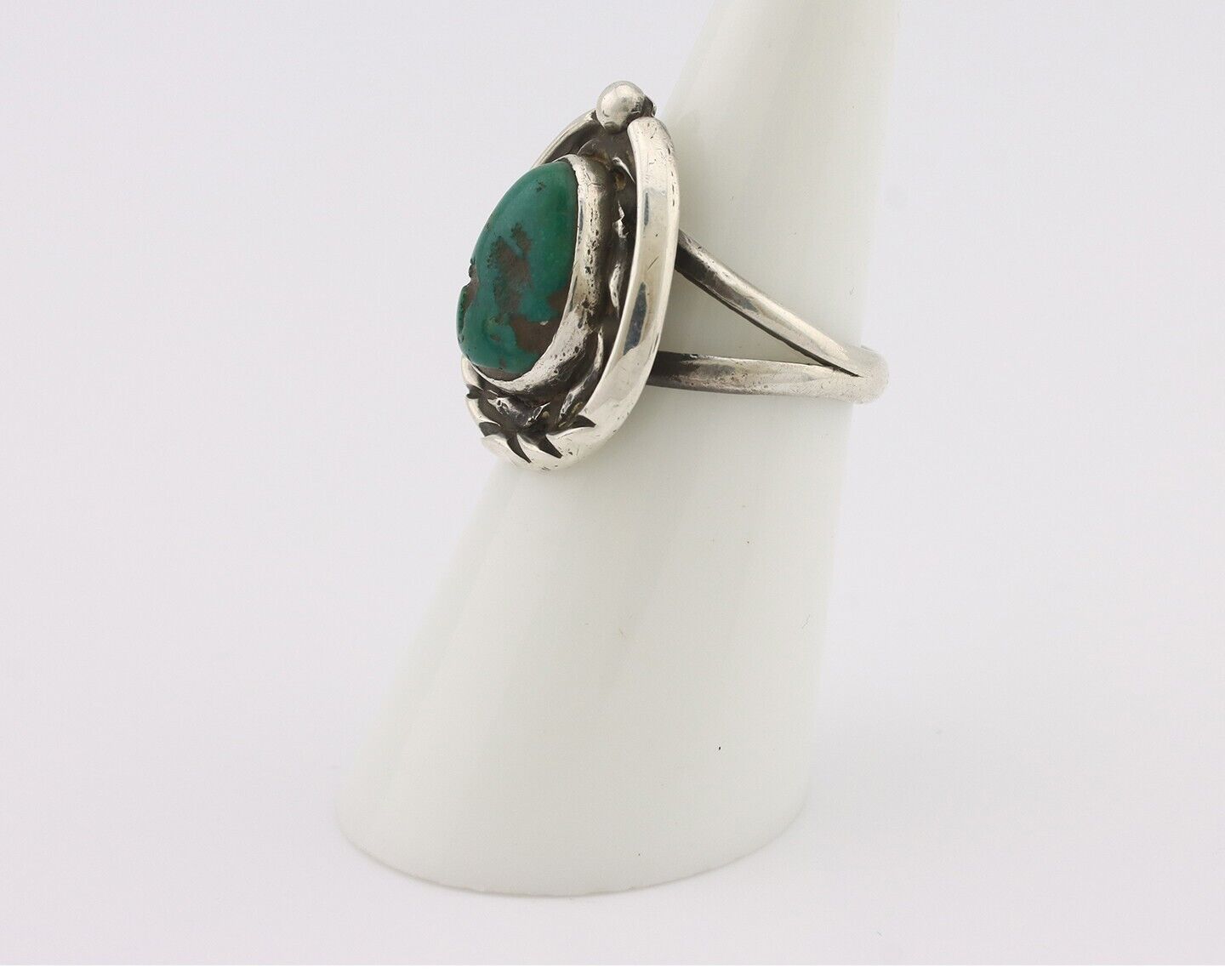Navajo Handmade Ring 925 Silver Southwest Turquoise Native Artist C.80's