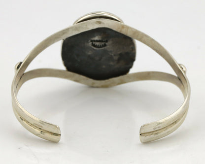 Navajo Bracelet .925 Silver Royston Turquoise Signed Apache Manufacturing C.80's