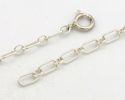 Navajo Cross Necklace .925 Silver Blue Green Turquoise Signed RB C.80's