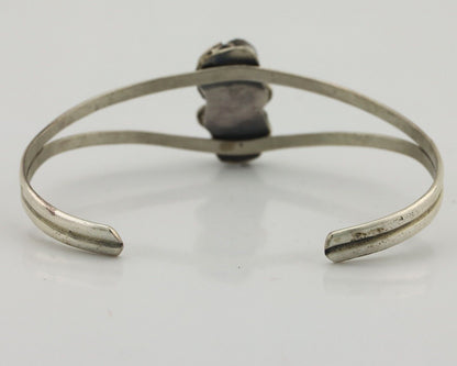 Women's Navajo Bracelet 925 Silver Natural Pink Mussel Native American C.80's