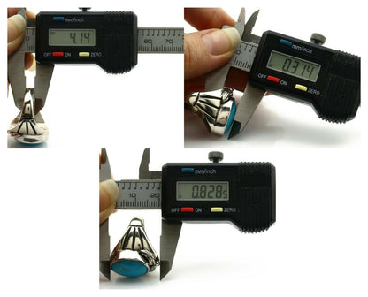 Navajo Ring .925 Silver Blue Southwest Turquoise Native Artist C.80's