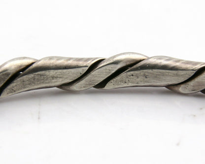 Navajo Twist Bracelet .925 SOLID Silver Handmade Artist TAHE C.80's