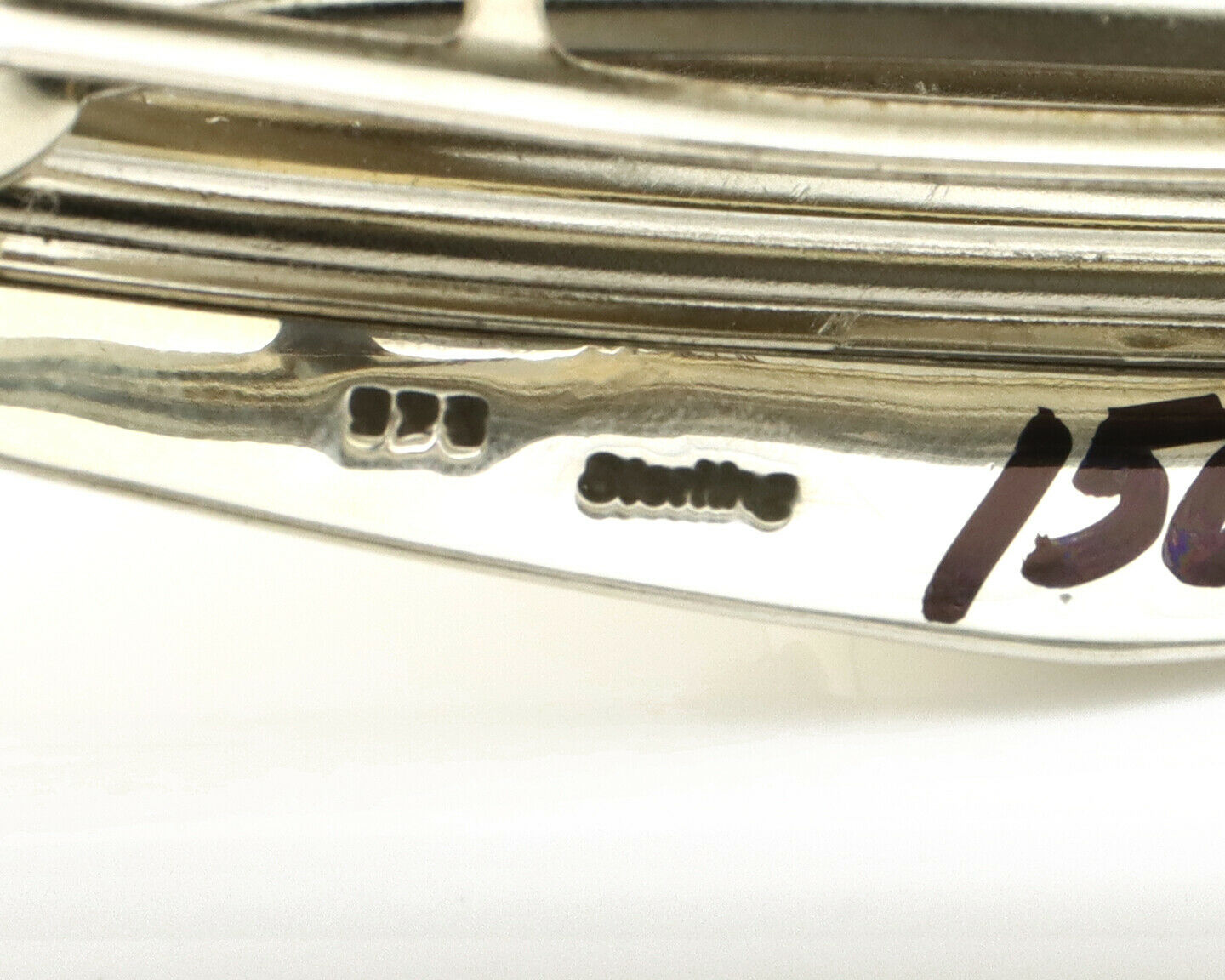 Navajo Hair Clip .925 Silver Sleeping Beauty Turquoise Barrette C.80's