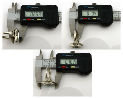 Navajo Ring .925 Silver Kingman Turquoise Artist Signed Apache C.80's