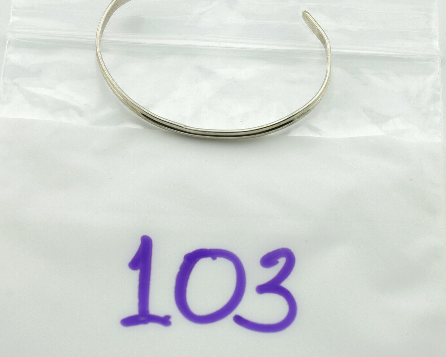 Navajo Toddler Child's Bracelet .925 SOLID Silver Native American Artist C.90's