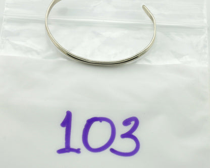 Navajo Toddler Child's Bracelet .925 SOLID Silver Native American Artist C.90's