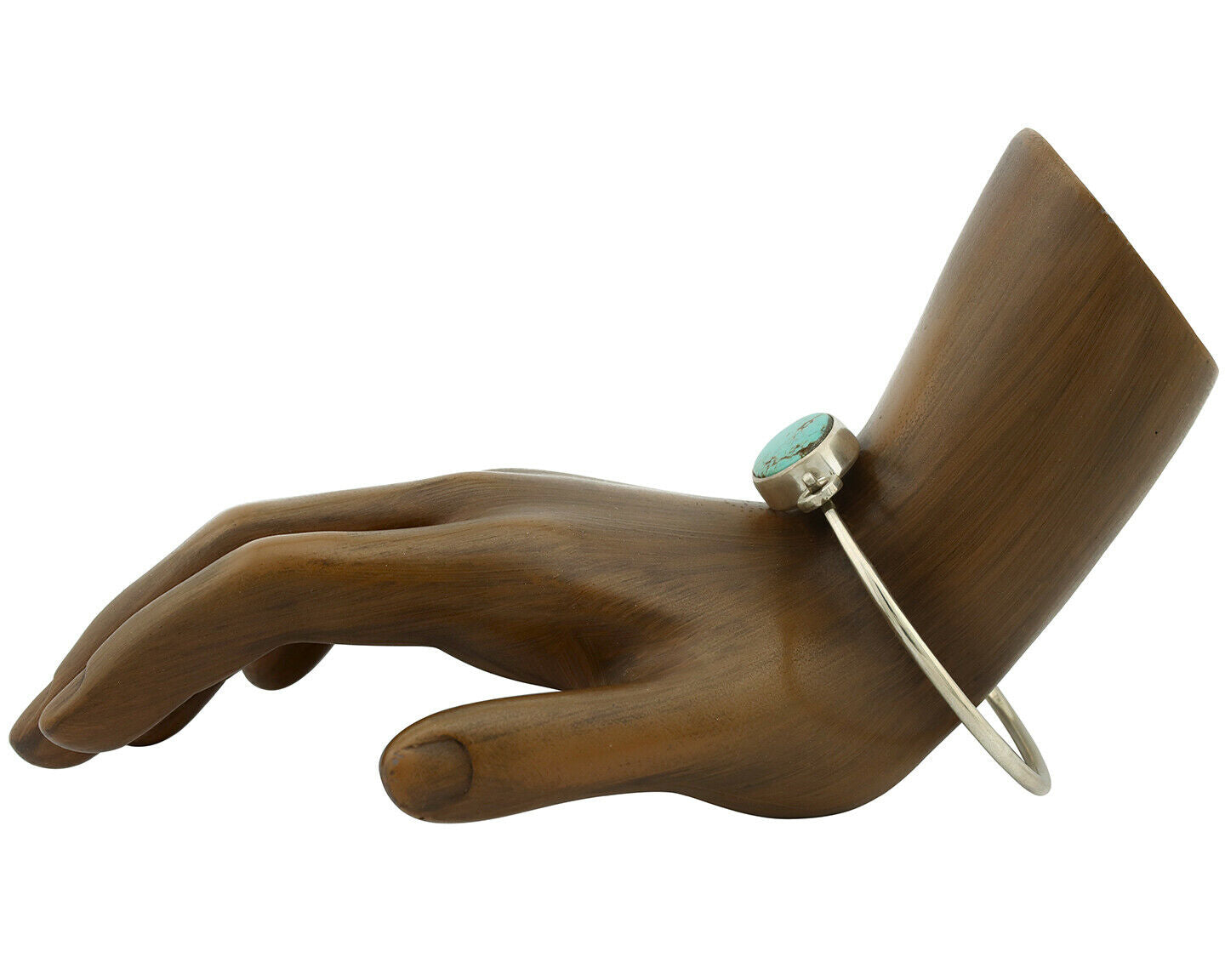 Navajo Bracelet .925 Silver Blue Arizona Turquoise Native American Artist C.90's