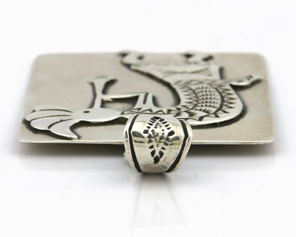 Navajo Pendant .925 Silver Artist Native American C.80's