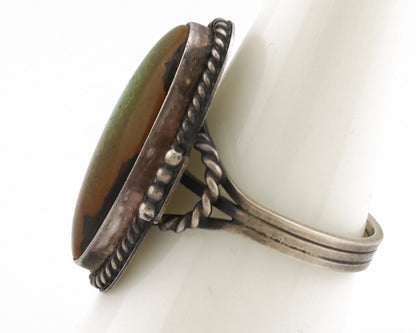 Navajo Ring .925 Silver Royston Turquoise Native American Artist C.1980's