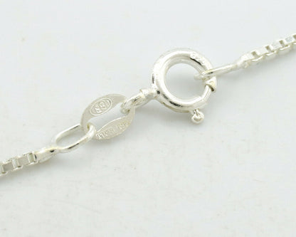 Navajo Necklace .925 Silver Variscite Signed JR C.1980's