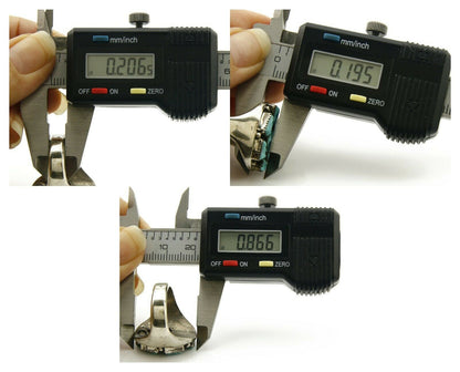 ZUNI Ring .925 SOLID Silver Sleeping Beauty Turquoise LEEKITY C.1980's