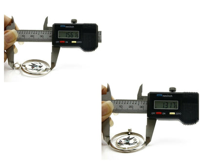 Navajo Bird Spinner Pendant .925 Siller Inlaid Gemstone Signed Baylor C.80's