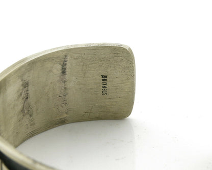 Hopi Bracelet .925 Silver Handmade Kokopelli Corn Overlay Cuff