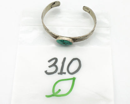 Women's Navajo .925 Silver Blue Spiderweb Turquoise Artist Signed JW C.80's