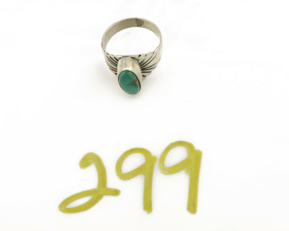 Navajo Ring .925 Silver Royston Turquoise Artist Signed Apache C.80's