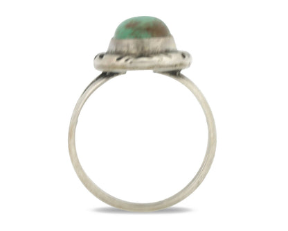 Navajo Ring .925 Silver Natural Mined Turquoise Native Artist C.80's