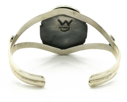 Navajo Bracelet .925 Silver Southwest Turquoise Signed Apache Manufacturing C80s