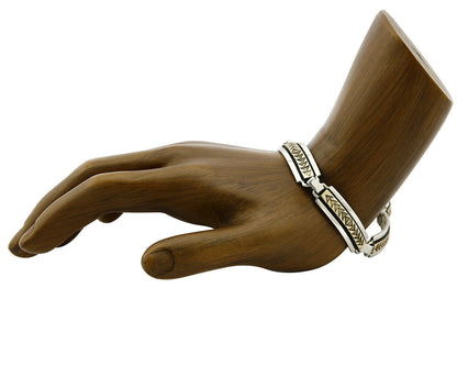 Women's Navajo Bracelet 14k SOLID Gold & .925 Silver Artist MM Rogers