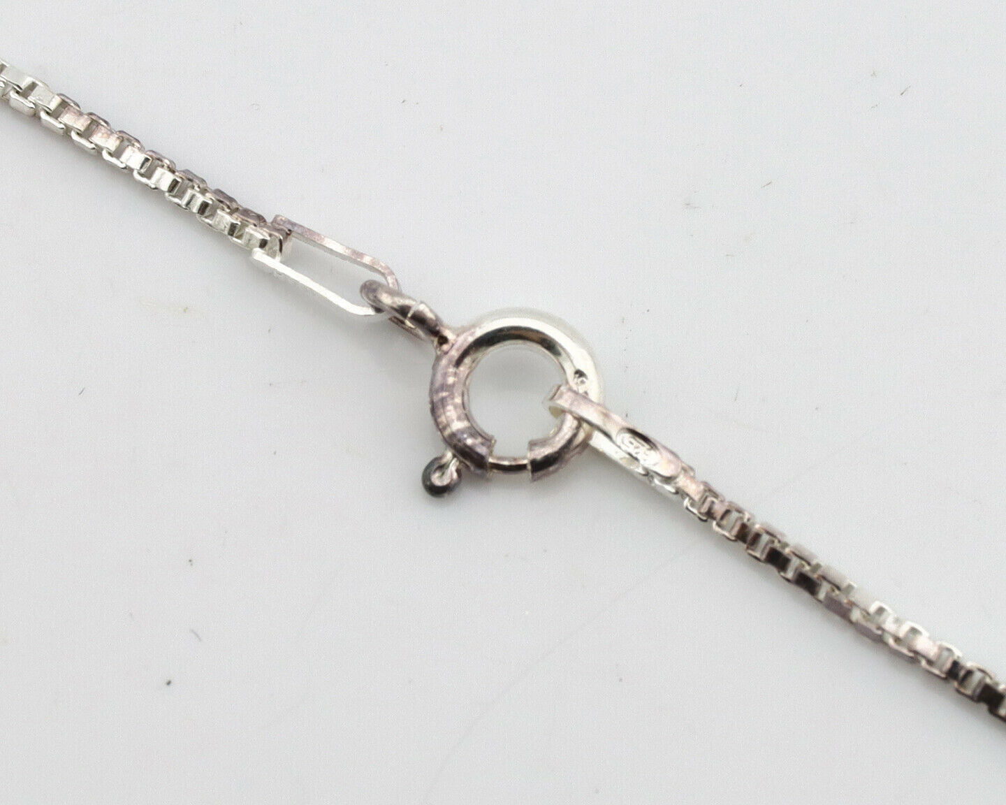 Navajo Kingman Turquoise Pendant .925 Silver Hand Stamped Signed Gecko C.80's