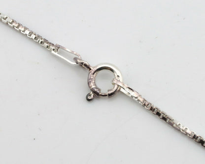 Navajo Kingman Turquoise Pendant .925 Silver Hand Stamped Signed Gecko C.80's