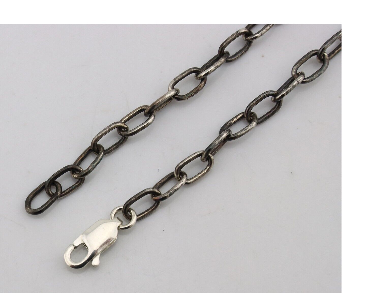 Navajo Necklace 925 Silver Morenci Turquoise Native American Artist C.80's