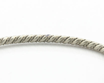 Navajo Bracelet .925 SOLID Silver Handmade Artist Tahe Circa Late 1980's