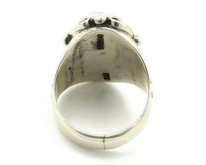Navajo Ring .925 Silver Blue Southwest Turquoise Native Artist C.80's