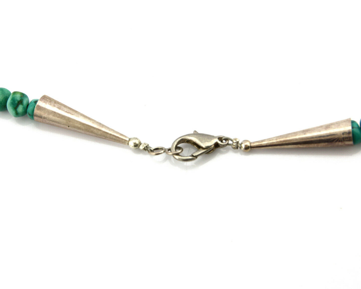 Women's Navajo Necklace .925 Silver Southwest Turquoise Signed J Howe C.80's