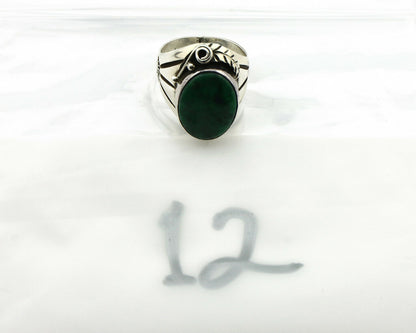 Navajo Ring .925 Silver Handmade Crescent Valley Native Artist C.80's