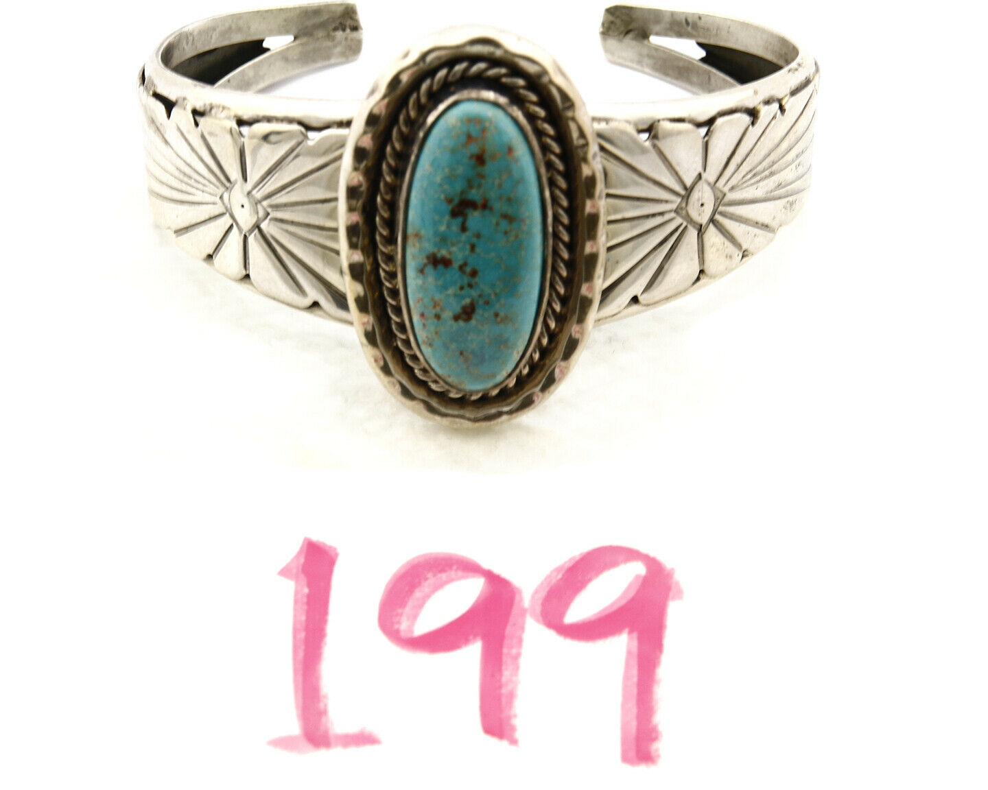 Navajo Bracelet .925 Silver Handmade Overlay Pattern Cuff Signed D2 C.80's