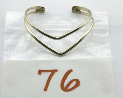 Navajo Handmade Bracelet .925 Silver Native Artist Rain Cloud C.80's