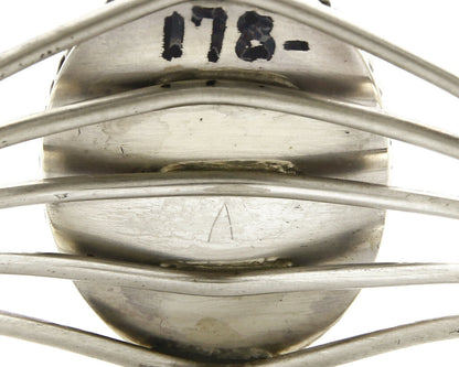 Women's Navajo Bracelet .925 Silver Natural Mined Malachite Native American C90s