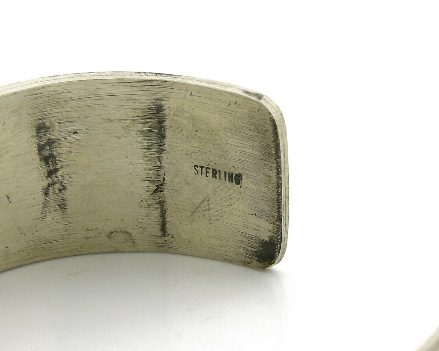 Hopi Bracelet .925 Silver Handmade Kokopelli Corn Sun Overlay Cuff