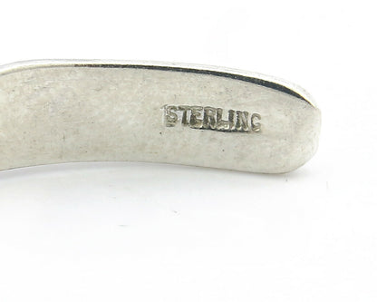 Navajo Bracelet .925 Silver Hand Stamped Arrow Head Artist I Montoya C.80's