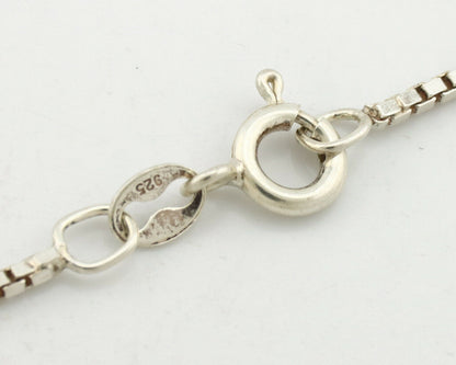 Navajo Handmade Pendant Necklace .925 Silver Artist Signed Sunrise C.80's