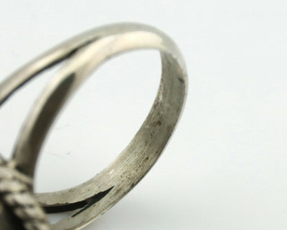 Navajo Ring .925 Silver Arizona Turquoise Native American Artist Handmade C.80's