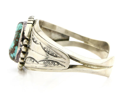Navajo Bracelet .925 Silver Royston Turquoise Artist Native C.80's
