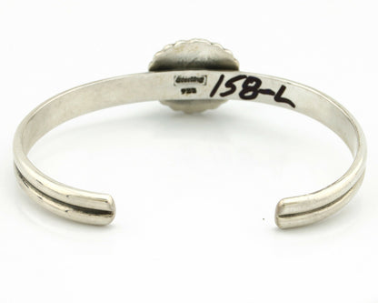 Navajo Bracelet .925 Silver Sleeping Beauty Turquoise Native American C.90's