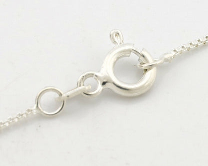 Navajo Necklace .925 Silver Morenci Turquoise Signed Anna Begay C.1980's