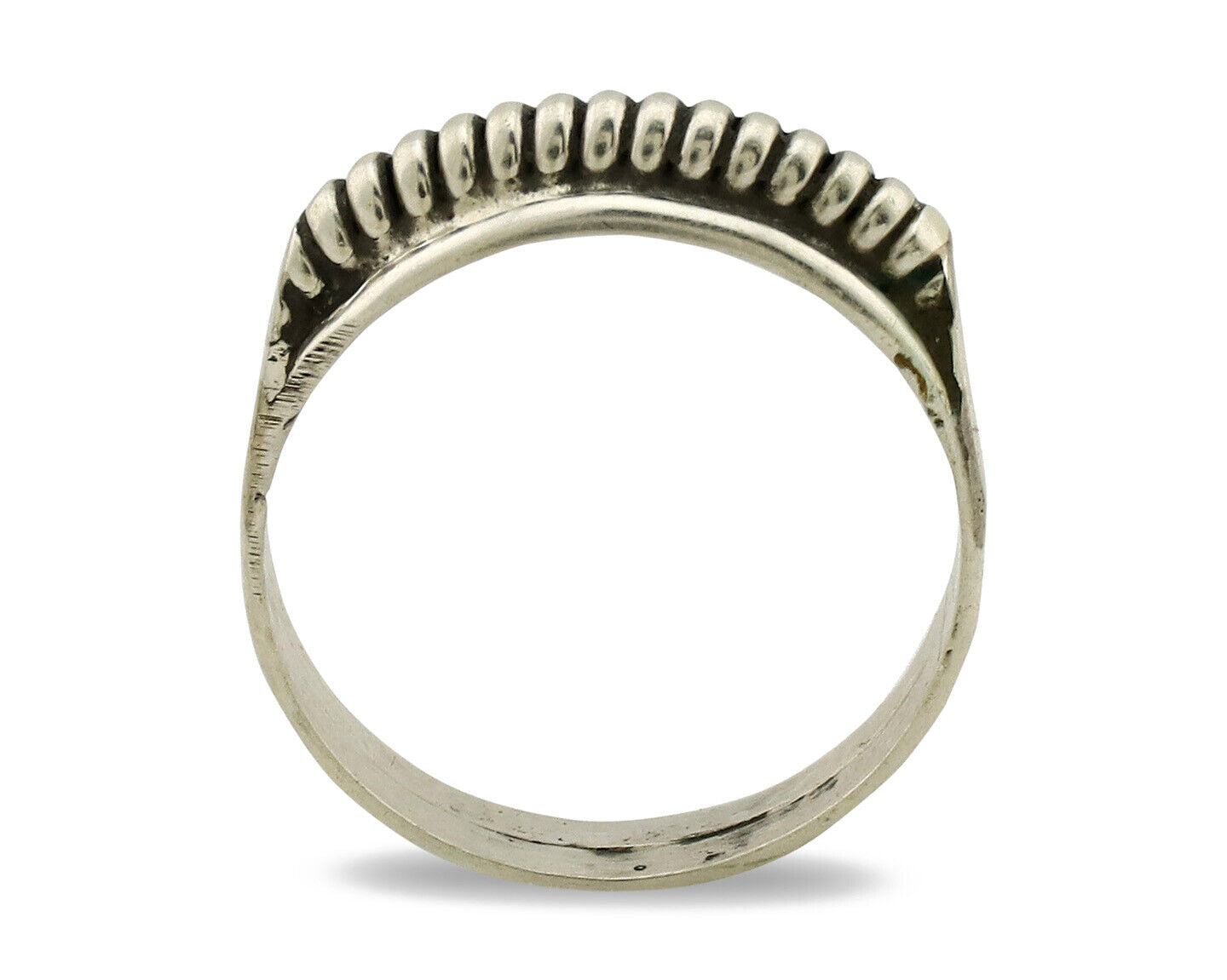 Navajo Ring .925 Silver Size 6.0 Handmade Native American Artist C.1980s