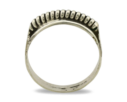 Navajo Ring .925 Silver Size 6.0 Handmade Native American Artist C.1980s