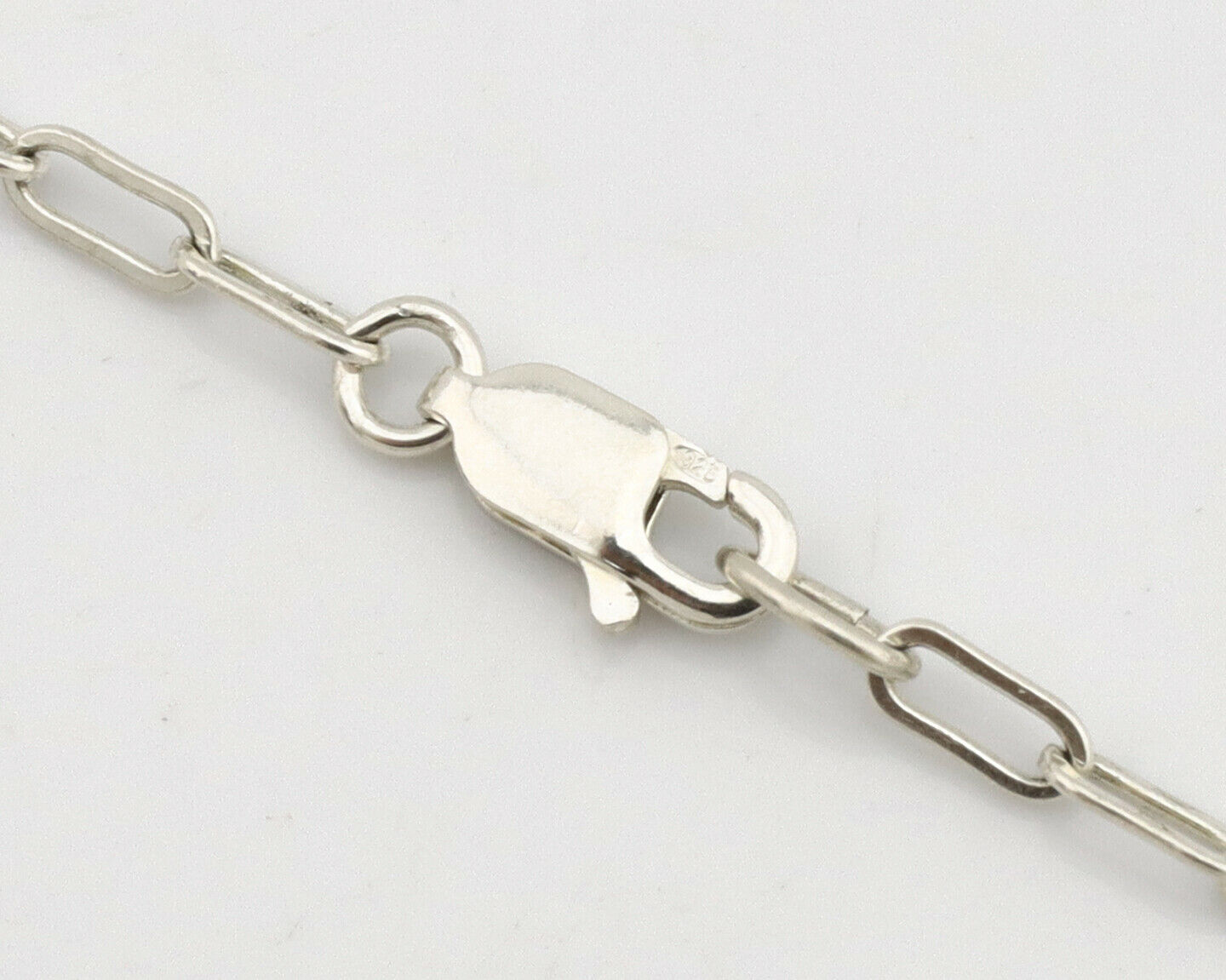 Navajo Necklace .925 Silver Sleeping Beauty Turquoise Signed E C.80's